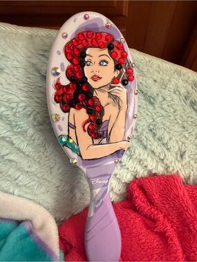 Disney Ariel Rhinestones Hair Brush The Wetbrush Little Mermaid-NWT